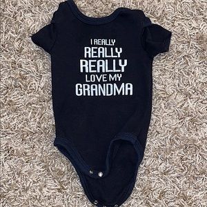 I really really really love grandma onesie